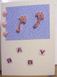 handmade baby card