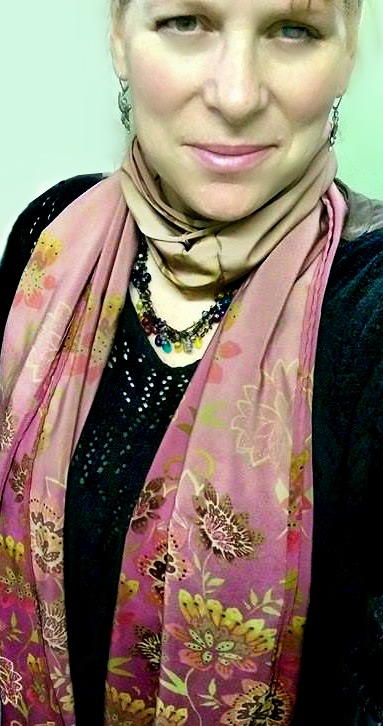 Jaclynn Wearning Homemade Fabric Scarf